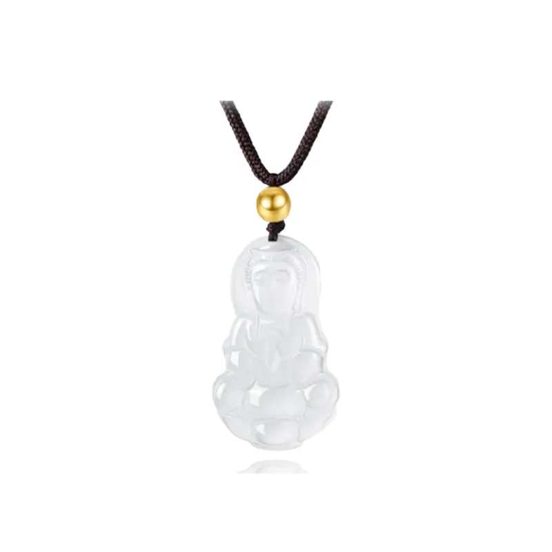 Chongqing Gold Store Chalcedony Jade Necklaces Unisex-1