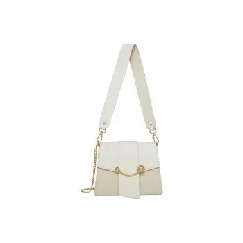 Strathberry Smooth Calf Leather Shoulder Bag Crossbody Bag Women's White