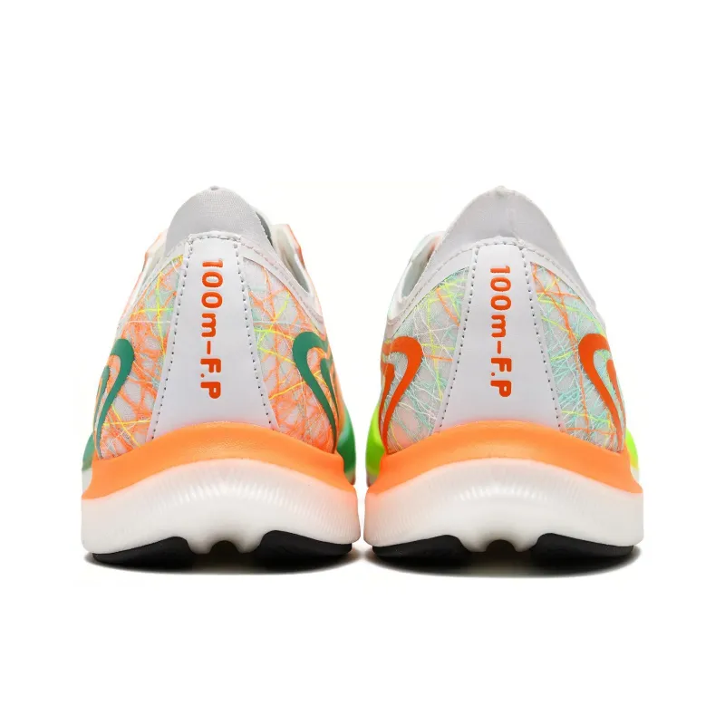100m F.P Hurricane 3.0 Pro Running Shoes Unisex Low Top Orange Green Yellow-5