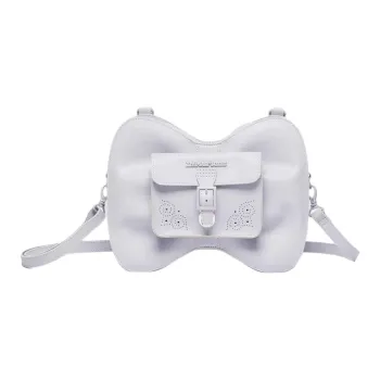 Dr.Martens Leather Crossbody Bag, Shoulder Bag Women's Matte Lavender