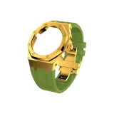 Gold Case Gold Ring Light Green Band