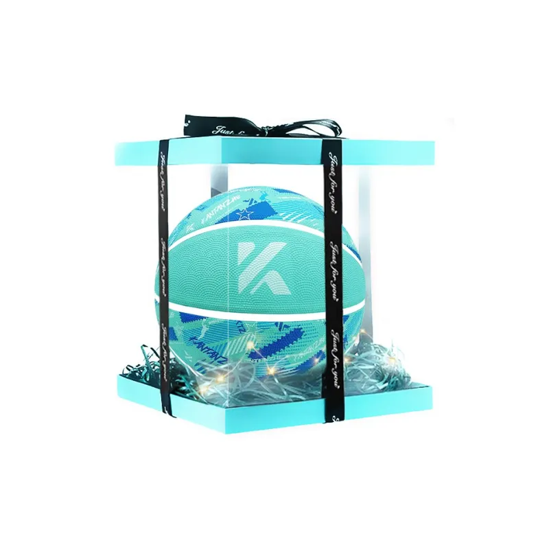 KANTANZHE Rubber Basketball Turquoise Size 7 Training Unisex-7