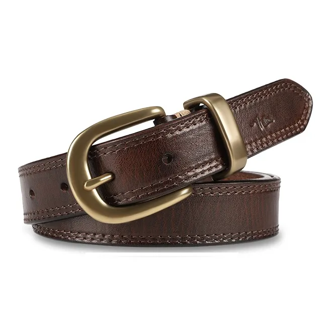 MILLIE'S Minimalist And Trendy Pin Buckle Belt Top Grain Cow Leather Belts Women's Width 2.8CM-1
