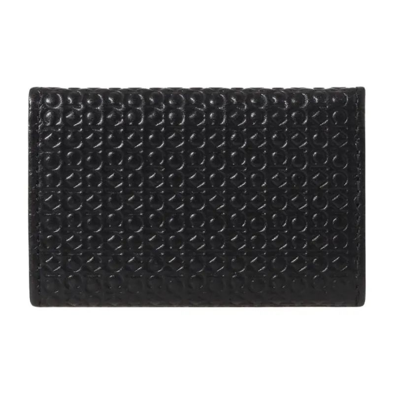 CALVIN KLEIN Genuine Leather Key Pouch Men's Black-1