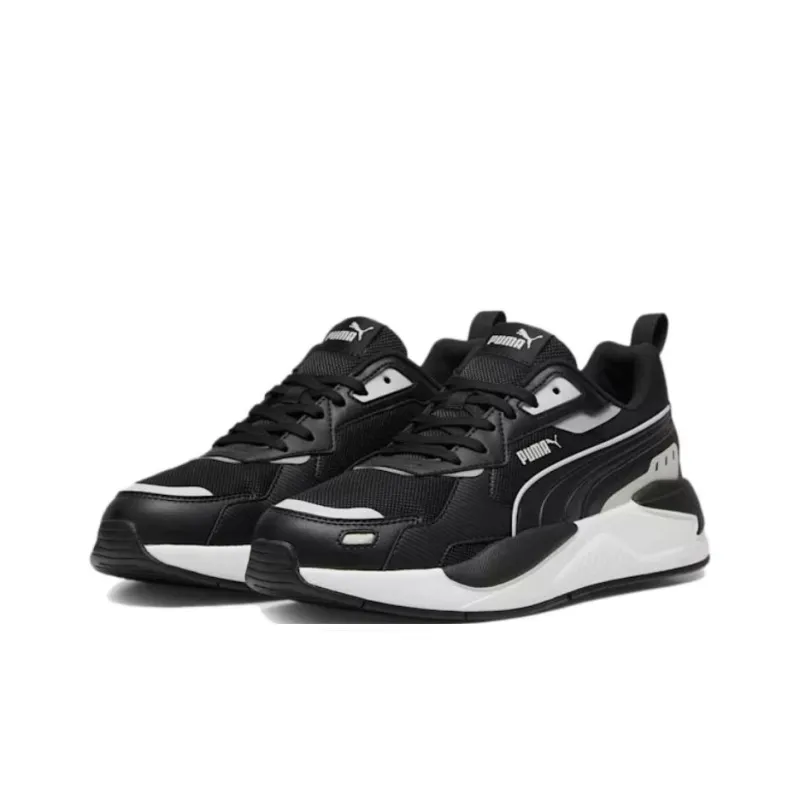 PUMA X RAY Anti Slip Wear Resistant Low Top Casual Running Shoes Unisex Black White-2