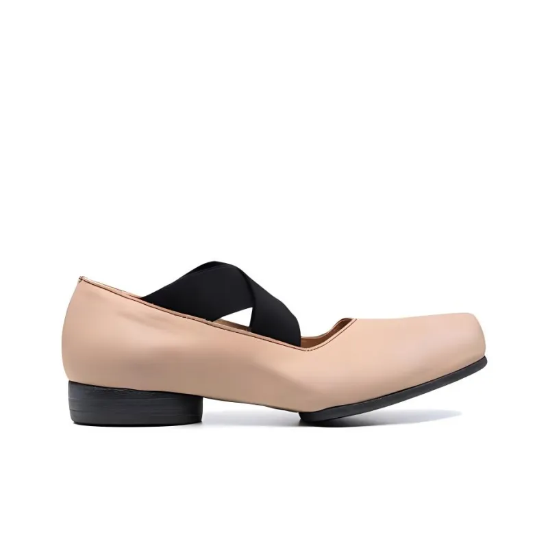 UMA WANG Ballerina Square Toe Elasticated Pumps-1