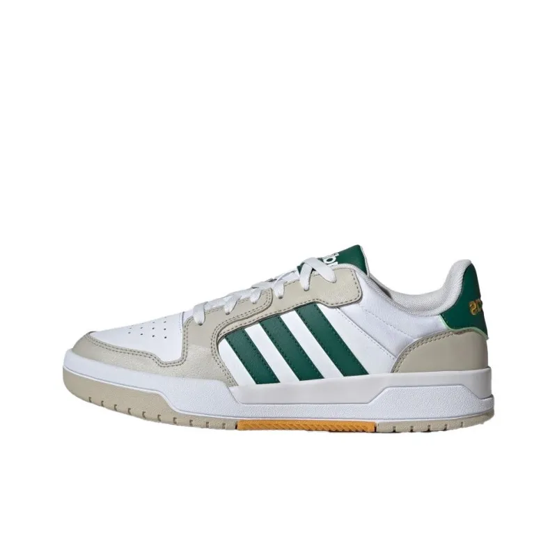 Adidas Wear-Resistant Low-Top Skateboard Shoes Unisex Gray White Green-0