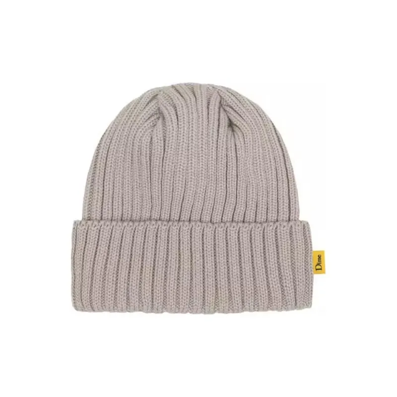 Dime MTL Milu Wool Beanies Unisex Khaki Gray-0