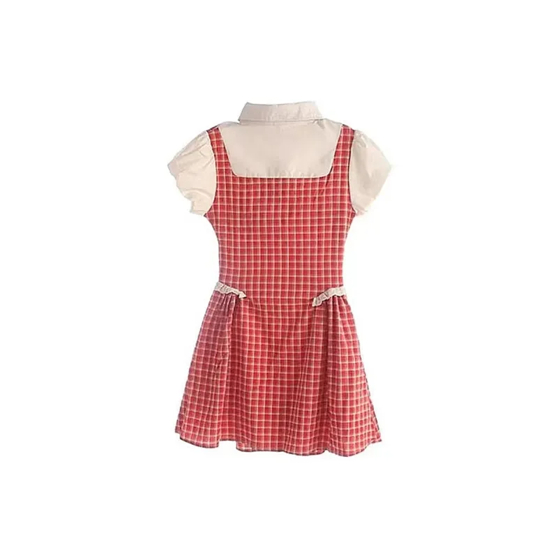JOSR Short Sleeved Dresses Women's Plaid-1