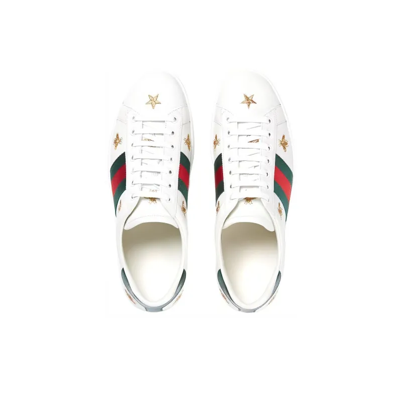 GUCCI Ace Embroidered 'Bees And Stars'-3