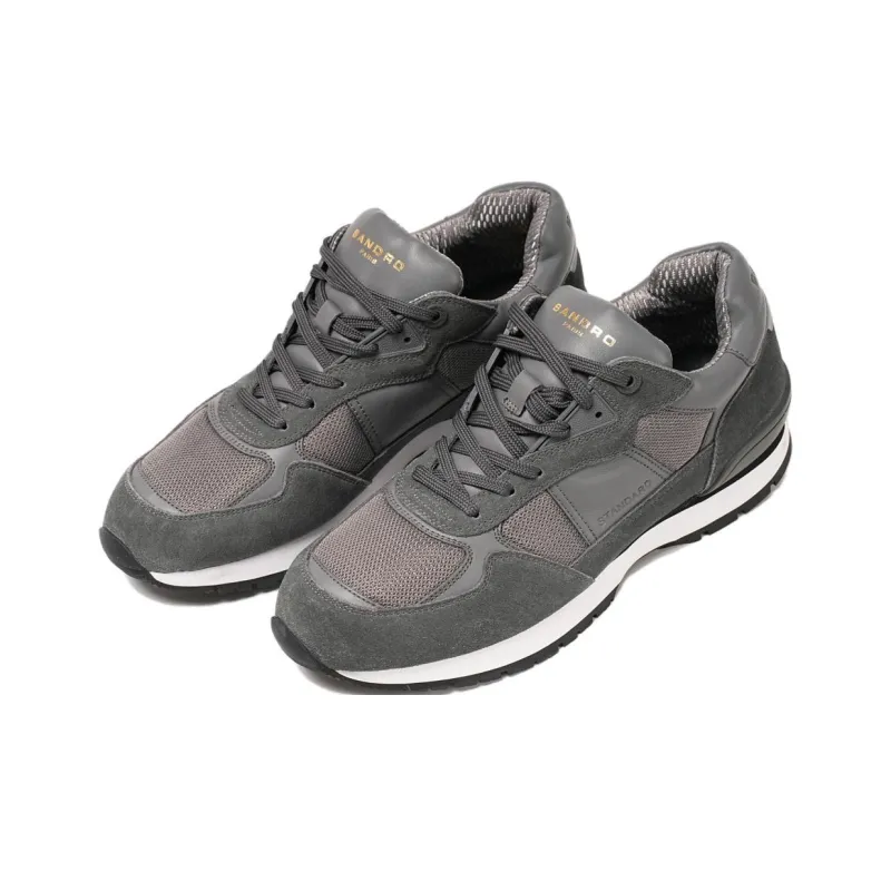 Sandro Low Top Casual Shoes Men's Gray-1