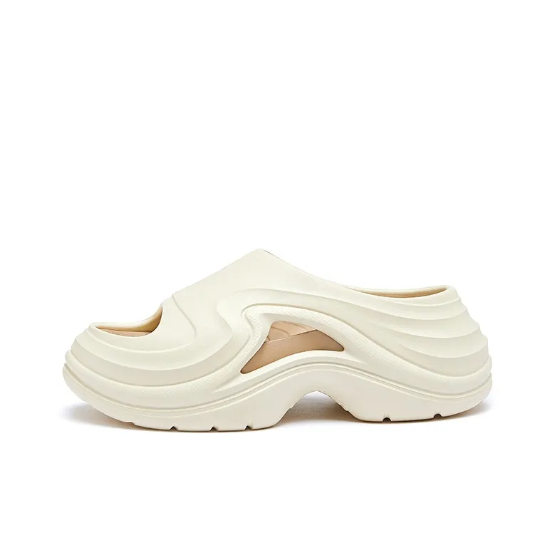 CAMEL Slide Slippers Men White/Black-12