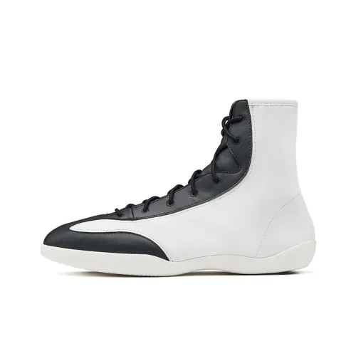 EQLZ EQUALIZER Vintage Basketball Shoes Unisex High-Top Tai Chi White/Black