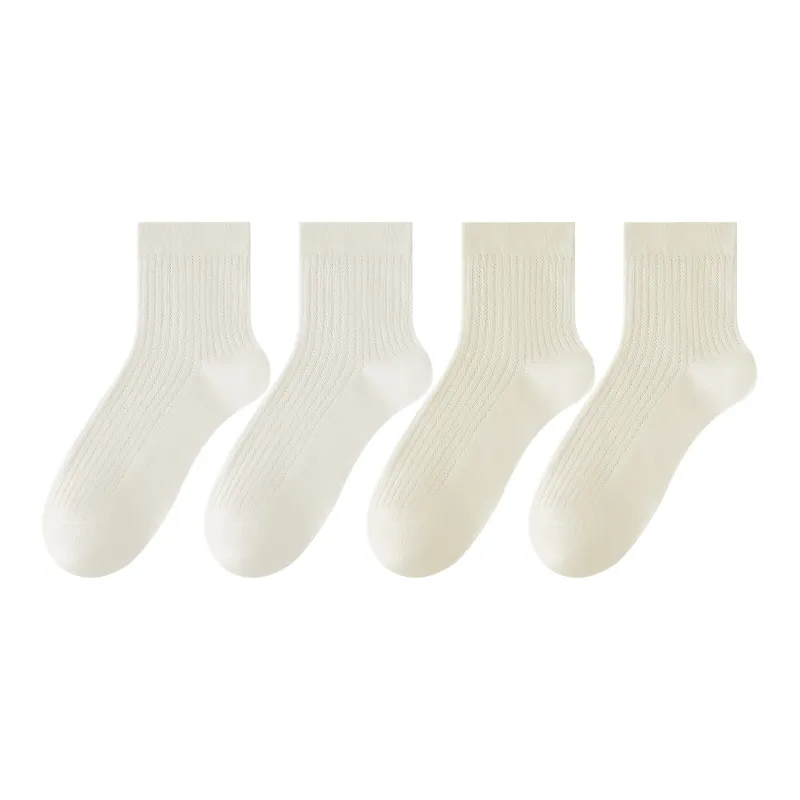 XXLLG Mid Calf Socks Women's Shopping Bag 4 Pack-4