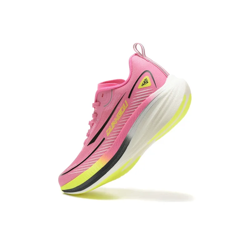 DUANGOU Running Shoes Unisex Low Top Watermelon Red/Yellow Black-7