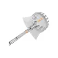 2.1 Beige Silver Rod+Mesh Bag with Head (Includes Scythe Head+Locust Hook)
