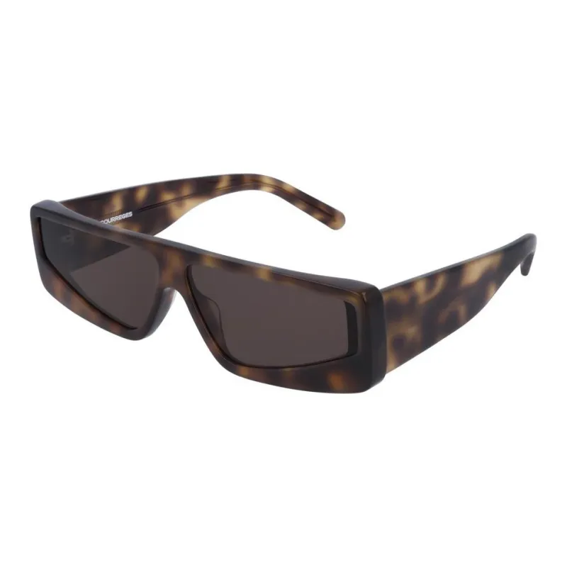 COURREGES Irregular Shape Sunglasses Women's Brown-0