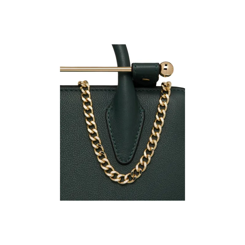 Strathberry Smooth Calf Leather Tote Bag Shopping Bag Shoulder Bag Crossbody Bag Handbag Mini Women's Dark Green-4