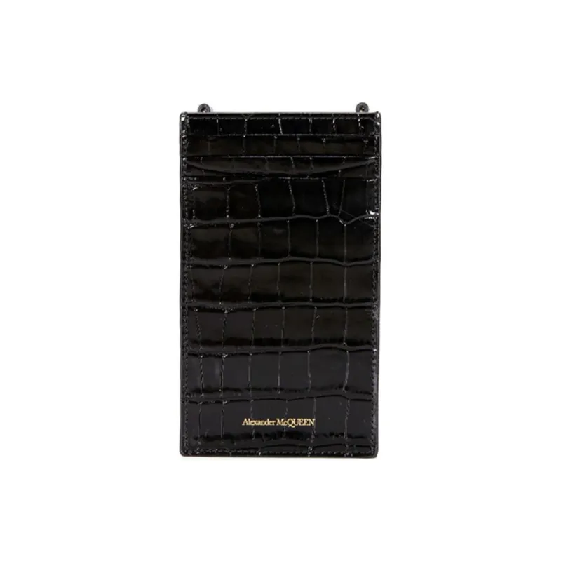 Alexander McQueen Skull Embossed Phone Pouch-1