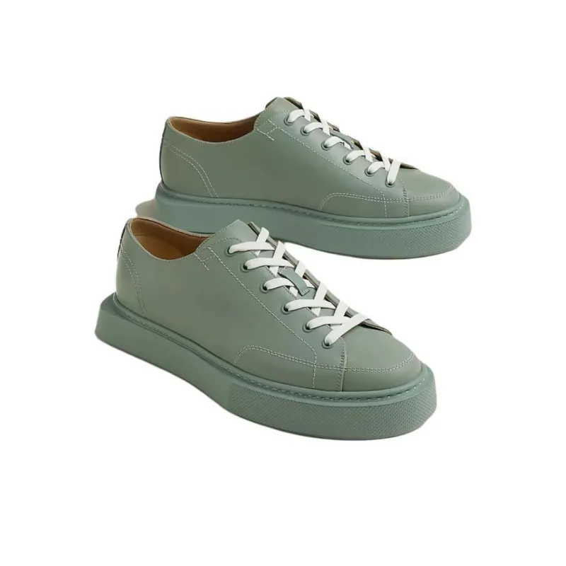 HERMES Haru Low Top Skateboard Shoes Men's Green-2
