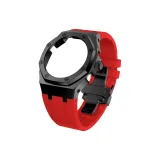 Black Case Black Bezel Red Strap