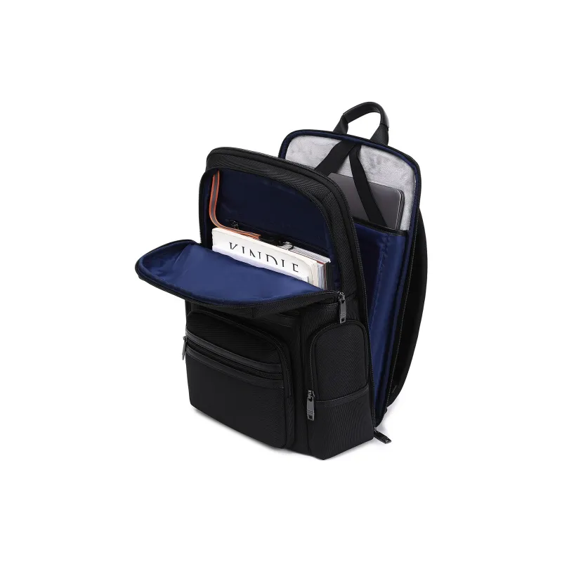 QRST Composite Fabric With Microfiber Travel Bag, Backpack, Laptop Bag, Backpack Men's Black-4