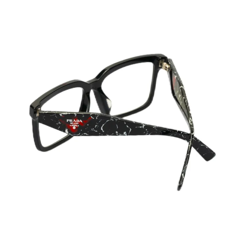 PRADA Plate Frame Acetate Square Sunglasses Unisex-3