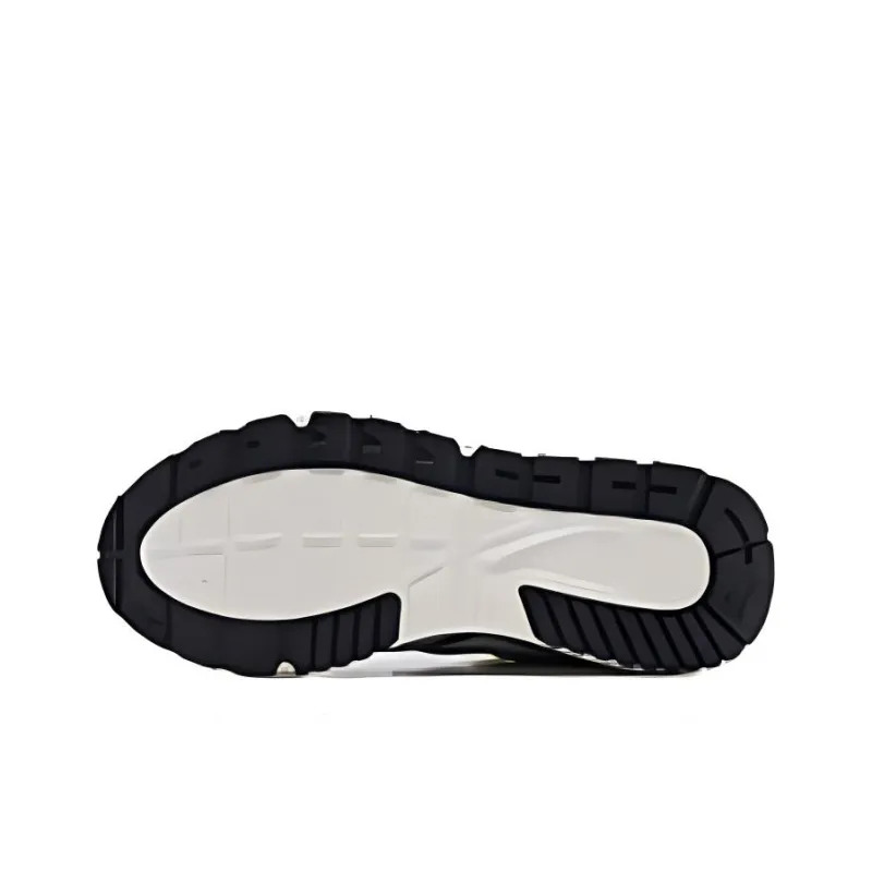 QIAODAN Slip Resistant Breathable Height Increasing Low Top Casual Shoes Men's Birch White/Black-3