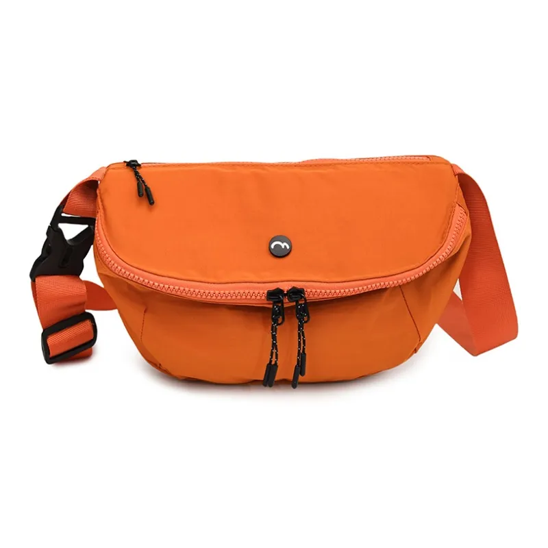 OUZIHUANG Nylon Fabric Shoulder Bag Crossbody Bag Unisex Black/Orange/Green/Khaki/Gray-32