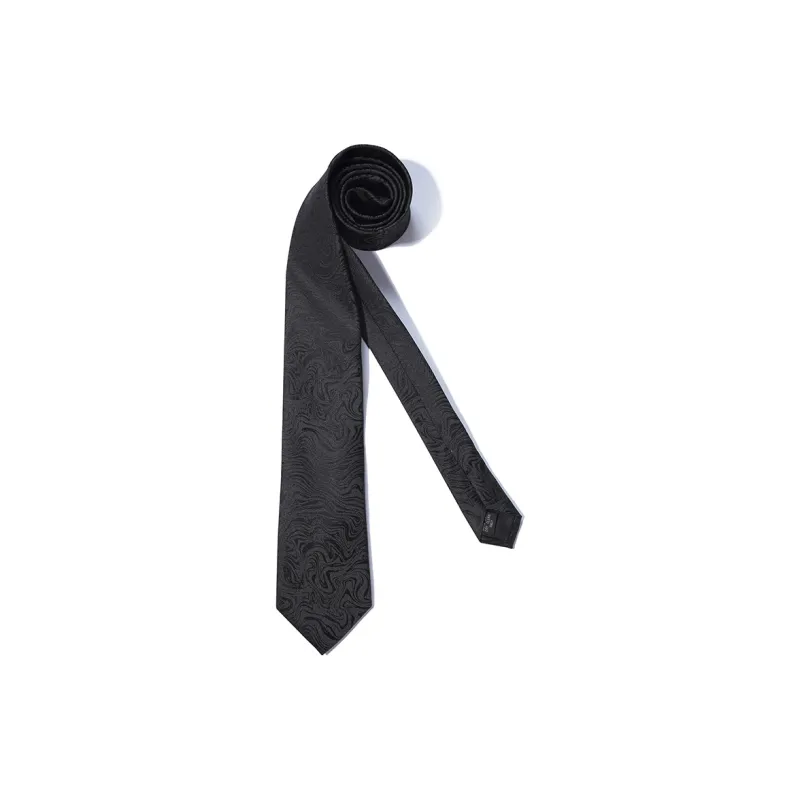 GIEVES CHARLES Mulberry Silk Ties Men's Obsidian Iridescent-1
