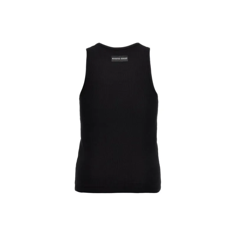 Marine Serre Moon Logo Ribbed Tank Top-1
