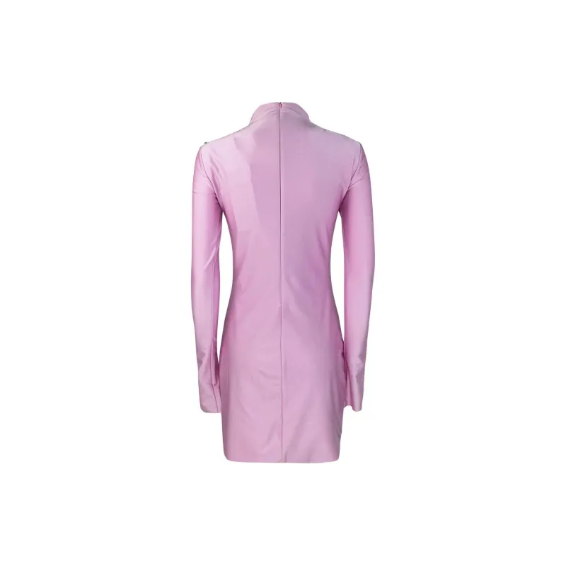 SportMax Mock Neck Long Sleeved Dress-1