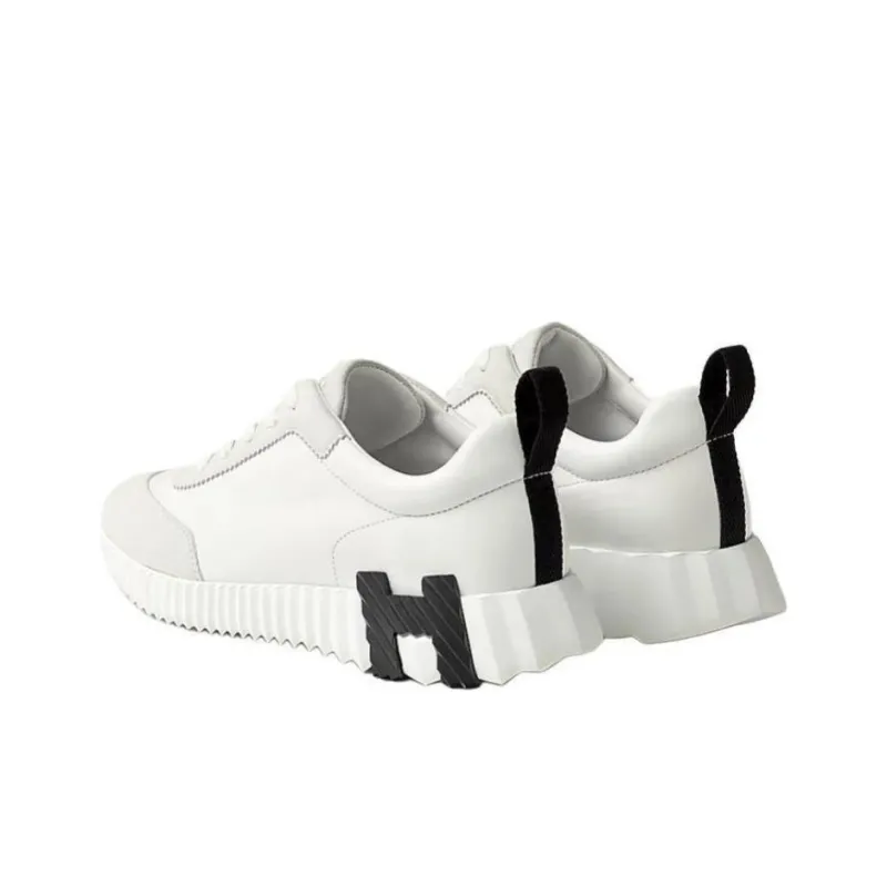 HERMES Bouncing Low Top Casual Shoes Women's White-2