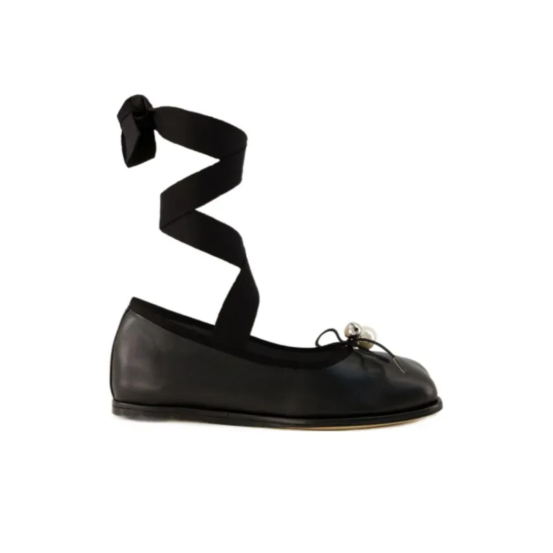 SIMONE ROCHA Heart Toe Casual Single Shoes Women's Black-1