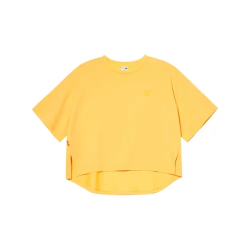 PUMA INFUSE T-Shirts Women's Mustard Color