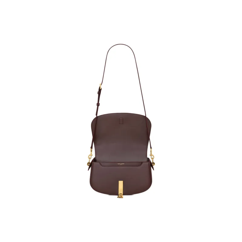 SAINT LAURENT Cow Leather Shoulder Bag, Crossbody Bag, Handbag Women's Grape-6