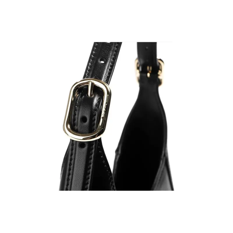 PRADA Cleo Calfskin Handbag Shoulder Bag Women's Black-5