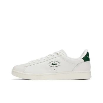 LACOSTE Slip Resistant Low Top Skateboard Shoes Men's Ecru