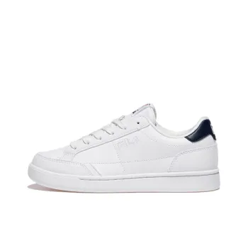 FILA Elite Coat V3 Cushioning Wear-Resistant Low-Top Skateboard Shoes Unisex Black White