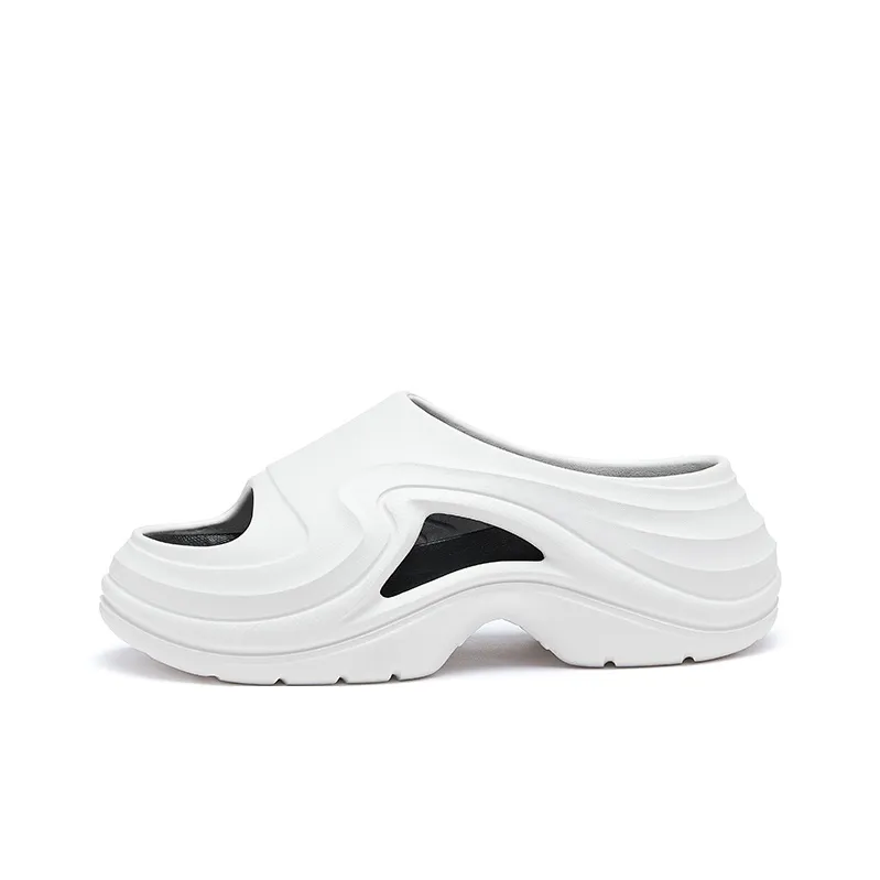 CAMEL Slide Slippers Men White/Black-0