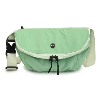 OUZIHUANG Nylon Fabric Shoulder Bag Crossbody Bag Unisex Black/Orange/Green/Khaki/Gray