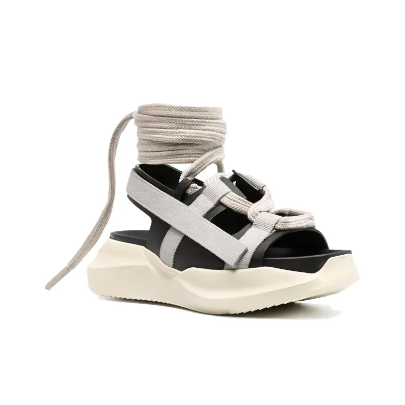RICK OWENS/RO Strap Sandals Women's Gray-3