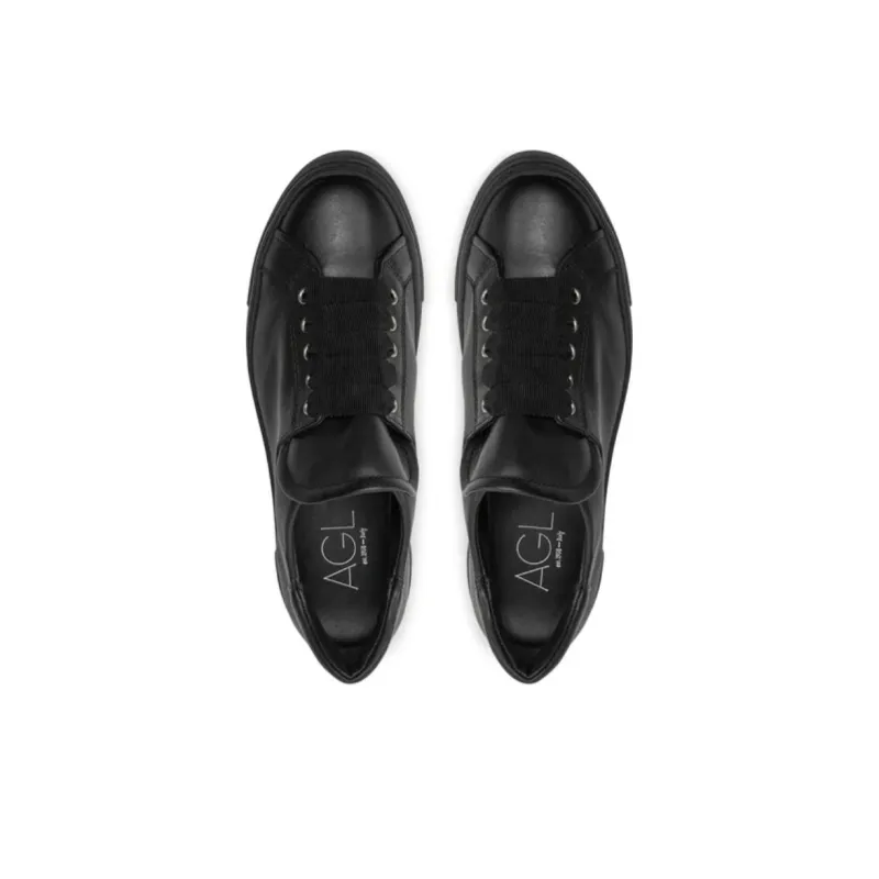 AGL Low Top Skateboard Shoes Women's Black-3