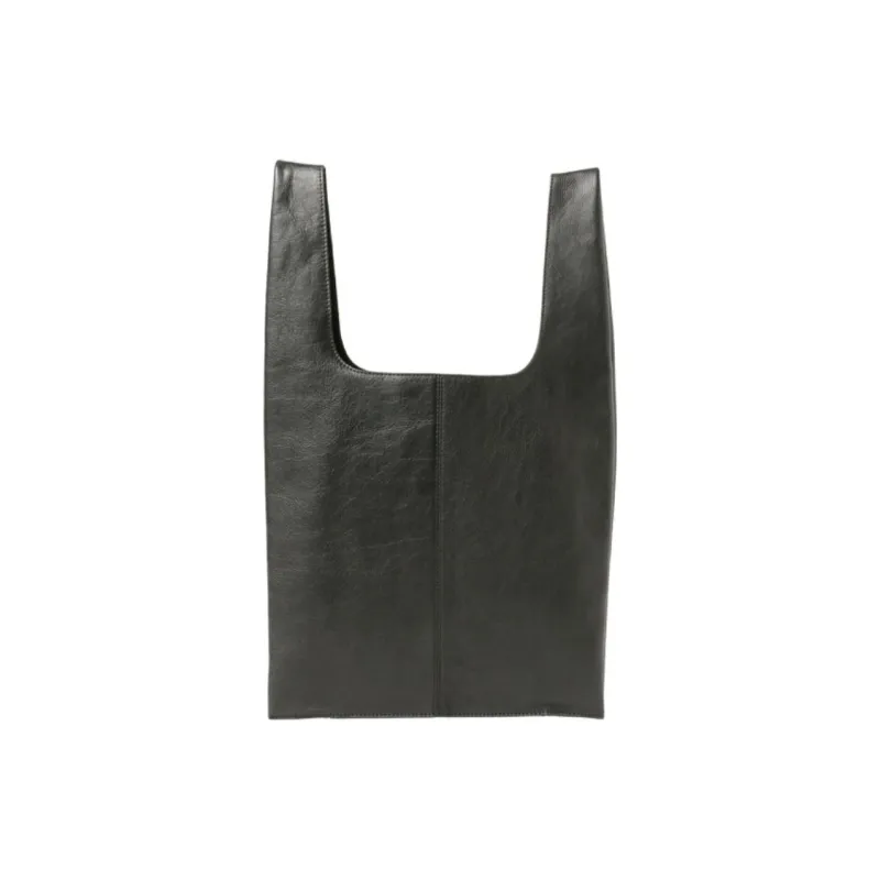 Beams Cow Leather Handbag, Shoulder Bag Men's Black-0