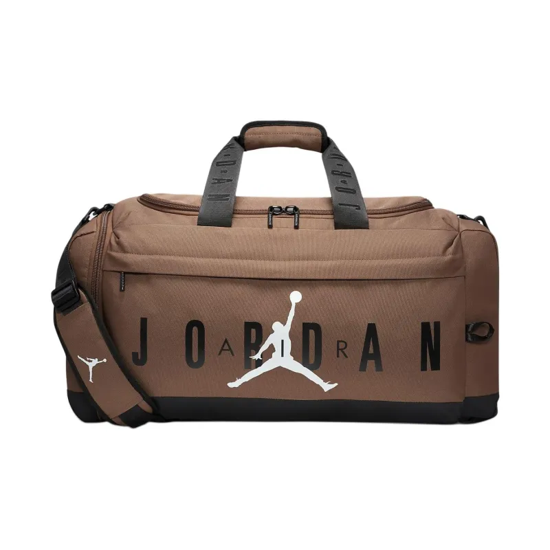 Jordan Polyester One Shoulder Crossbody Portable Travel Bag Regular Unisex Antique Brown-0