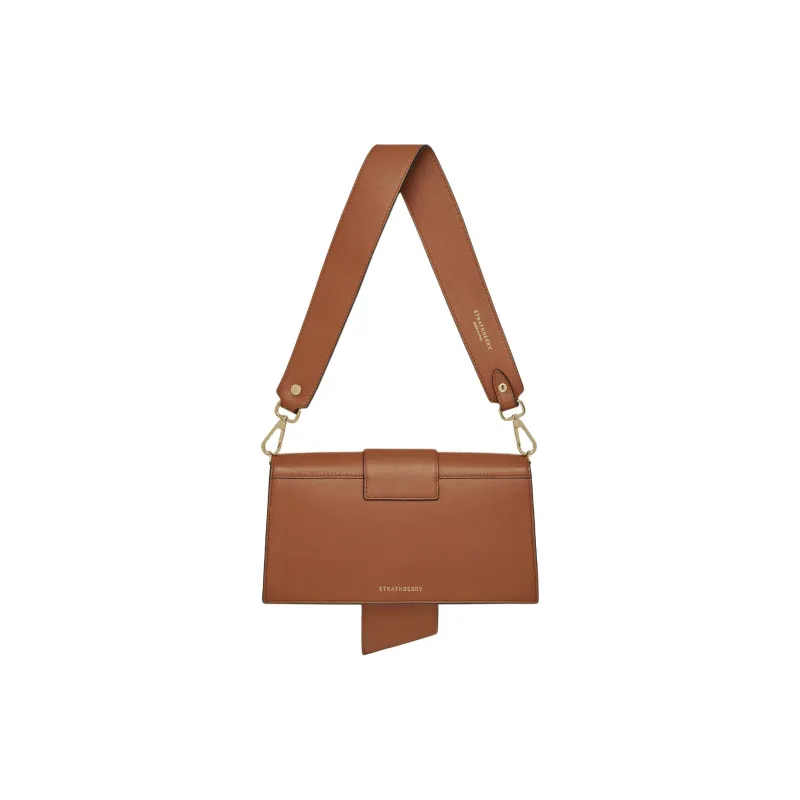 Strathberry Smooth Calf Leather Crossbody Bag Shoulder Bag Mini Women's Chestnut Brown-1