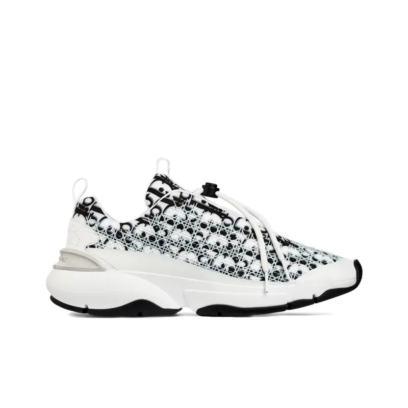 DIOR B24 Oblique Cannage Motif White-1