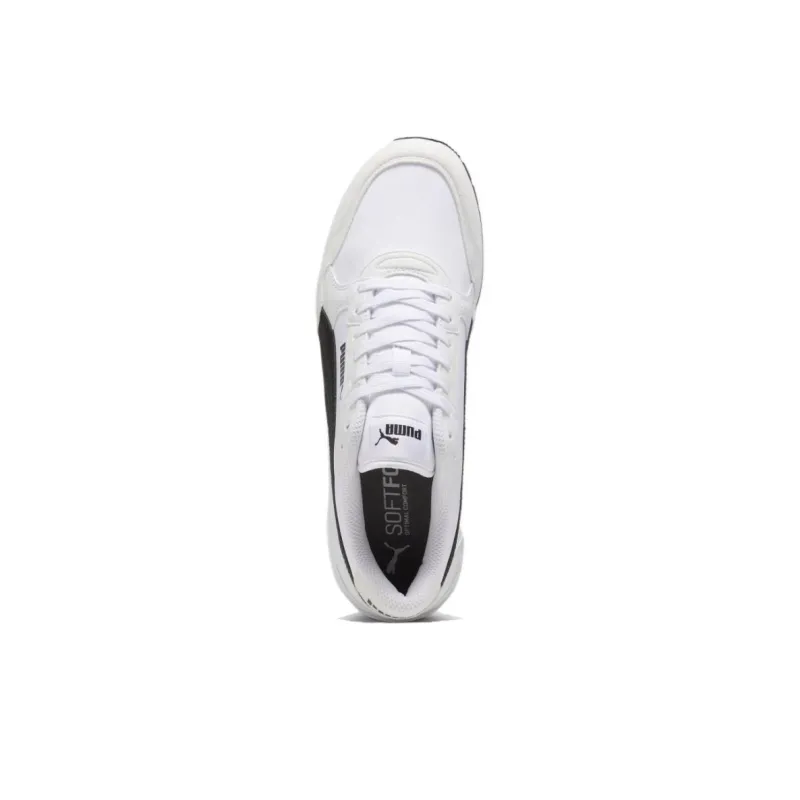 PUMA St Runner Anti Slip Wear Resistant Low Top Casual Shoes Unisex Black White-3