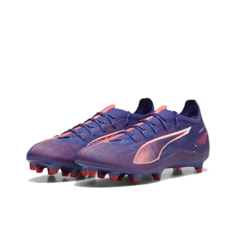 PUMA Ultra 5 AG Short Rubber Studs FG Long Rubber Studs Anti Slip Wear Resistant Soccer Shoes Men's Blue Purple-2