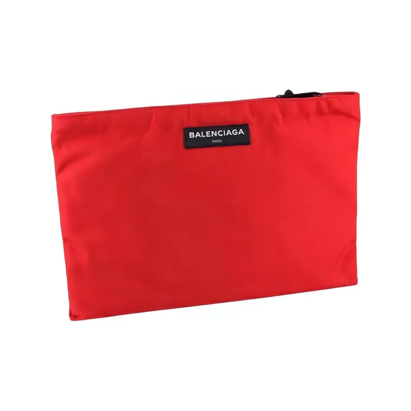 Balenciaga Nylon Clutch Unisex Red-1